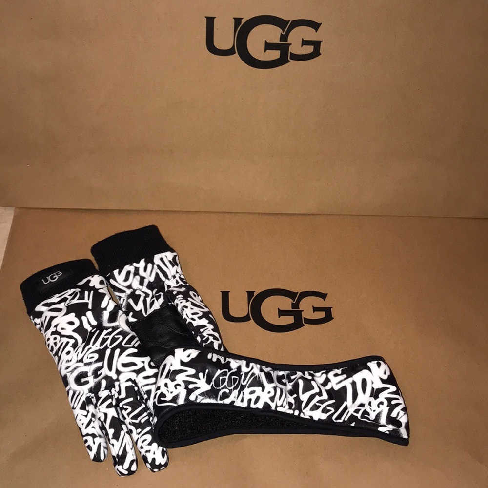 Women’s UGG GRAFFITI GLOVES/HEADBAND SET